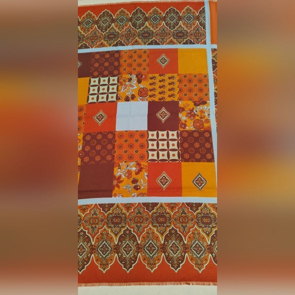 Vintage Colorful Patchwork  Square Scarf - Picture 4 of 16